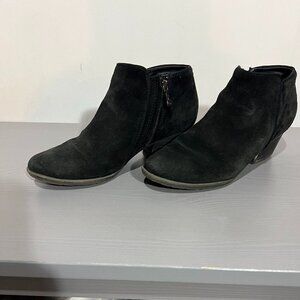 Blondo Black Suede Leather Waterproof Ankle Boots Size 7.5